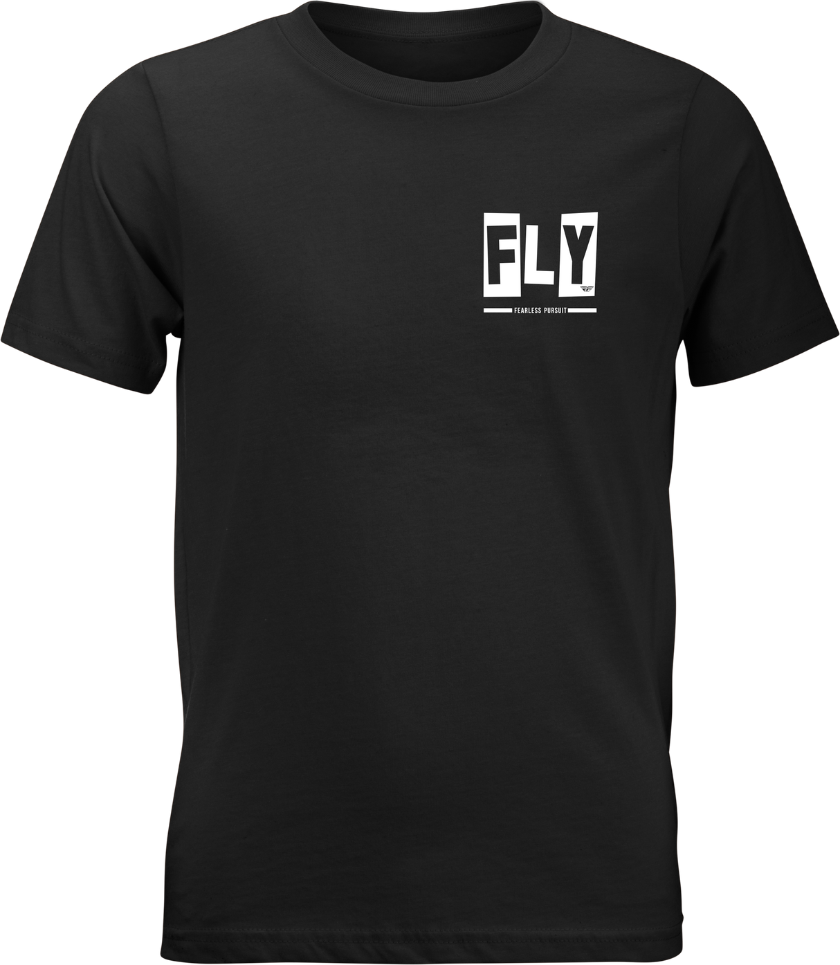 Fly Racing Youth Punk Tee Black with Premium Crew Neck Fit - Part Number 354-0416YS