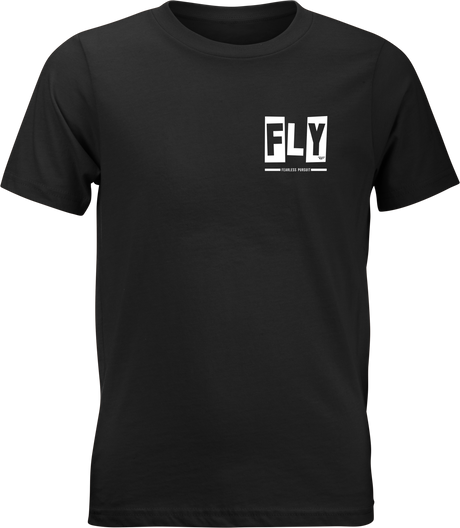 Fly Racing Youth Punk Tee Black with Contoured Crew Neck - Fits Most Youth Motorcycles and Off-Road Vehicles