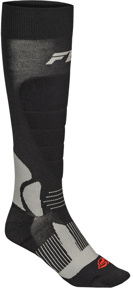 Fly Racing 350-0570S Snow Heavyweight Wool Sock for Motorcycle and Snowmobile Riding - Black, Small/Medium