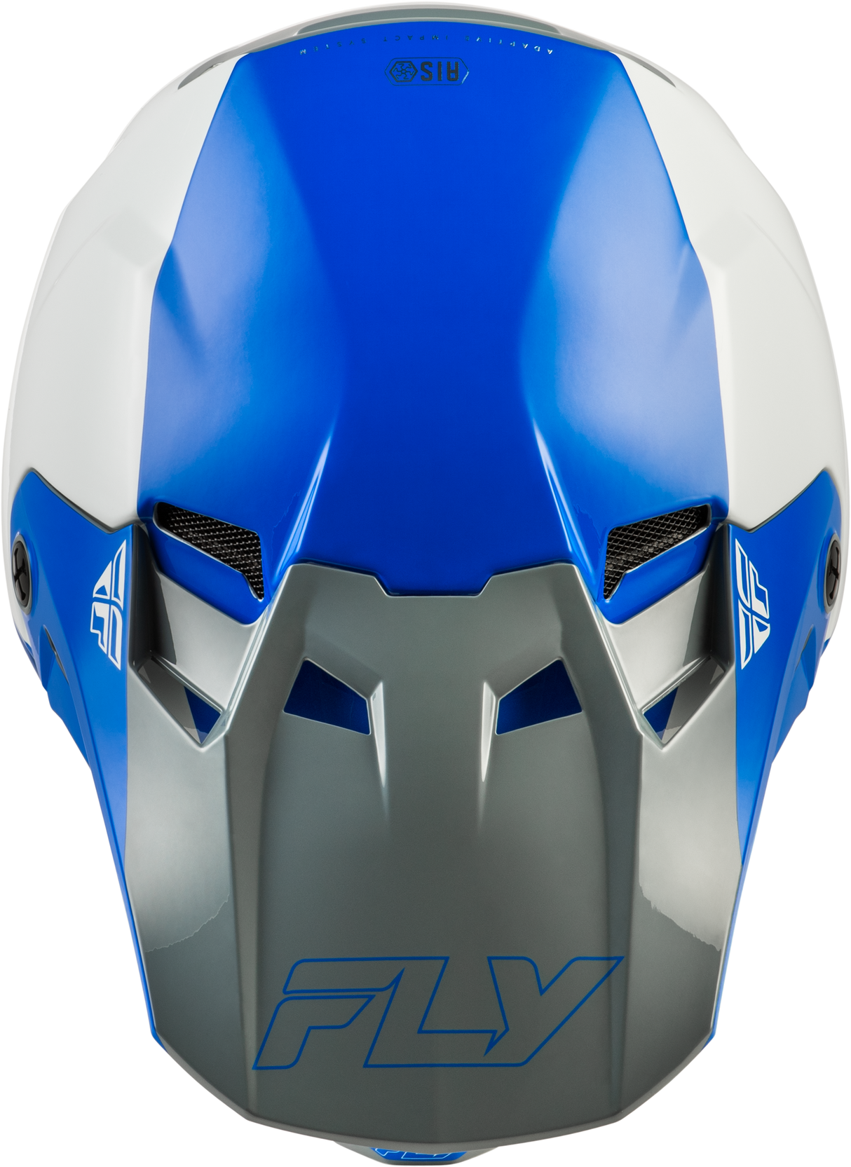 Fly Racing Formula CC Glide Helmet for Motorcycle - Light Grey/Blue, Large