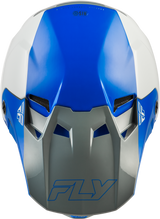 Fly Racing Formula CC Glide Helmet for Motocross Bikes - Blue, Light Grey, Grey - Small