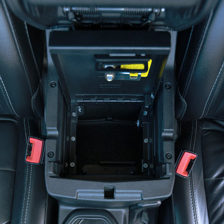 Tuffy Products Console Safe with Keyed Lock for Jeep Wrangler JL and Gladiator JT