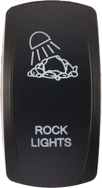 XTC Power Products SW00-00108018 Dash Switch Rocker for Face Rock Lights - Universal Fitment
