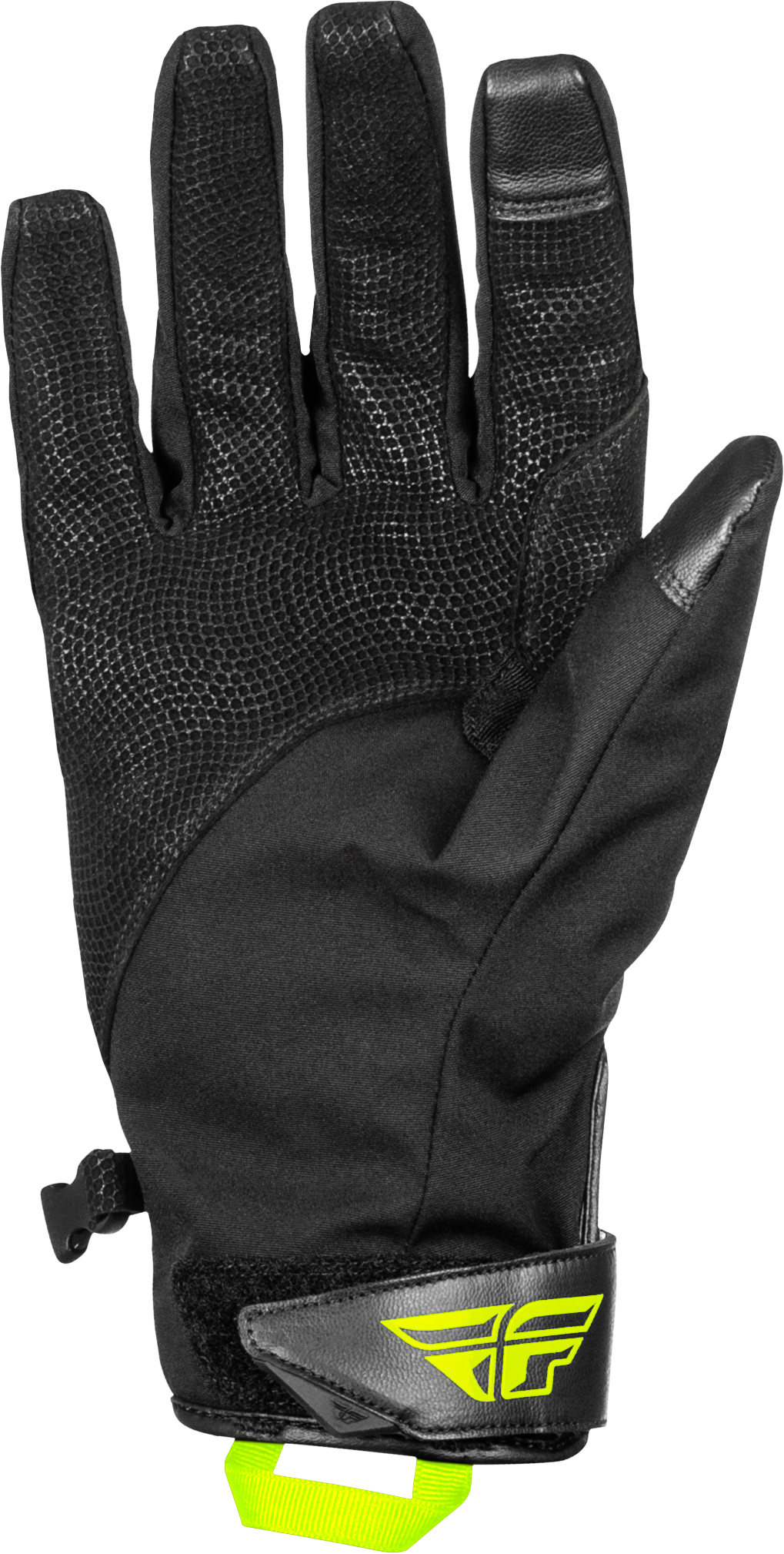 Fly Racing Title Long Gloves Red/Black/Hi Vis – Waterproof and Heated for Motorcycle & ATV