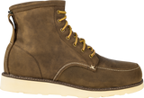 Highway 21 Journeyman Work Boots Brown Size 6 with Waterproof and Impact Protection
