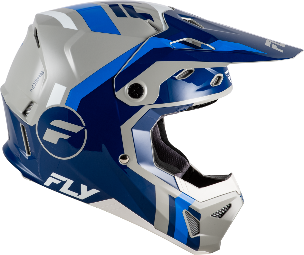 Fly Racing Formula CP Seal Helmet Navy/Blue/Grey Small - Lightweight Motorsport Helmet with Impact Absorption for Motorcycle and ATV Riders