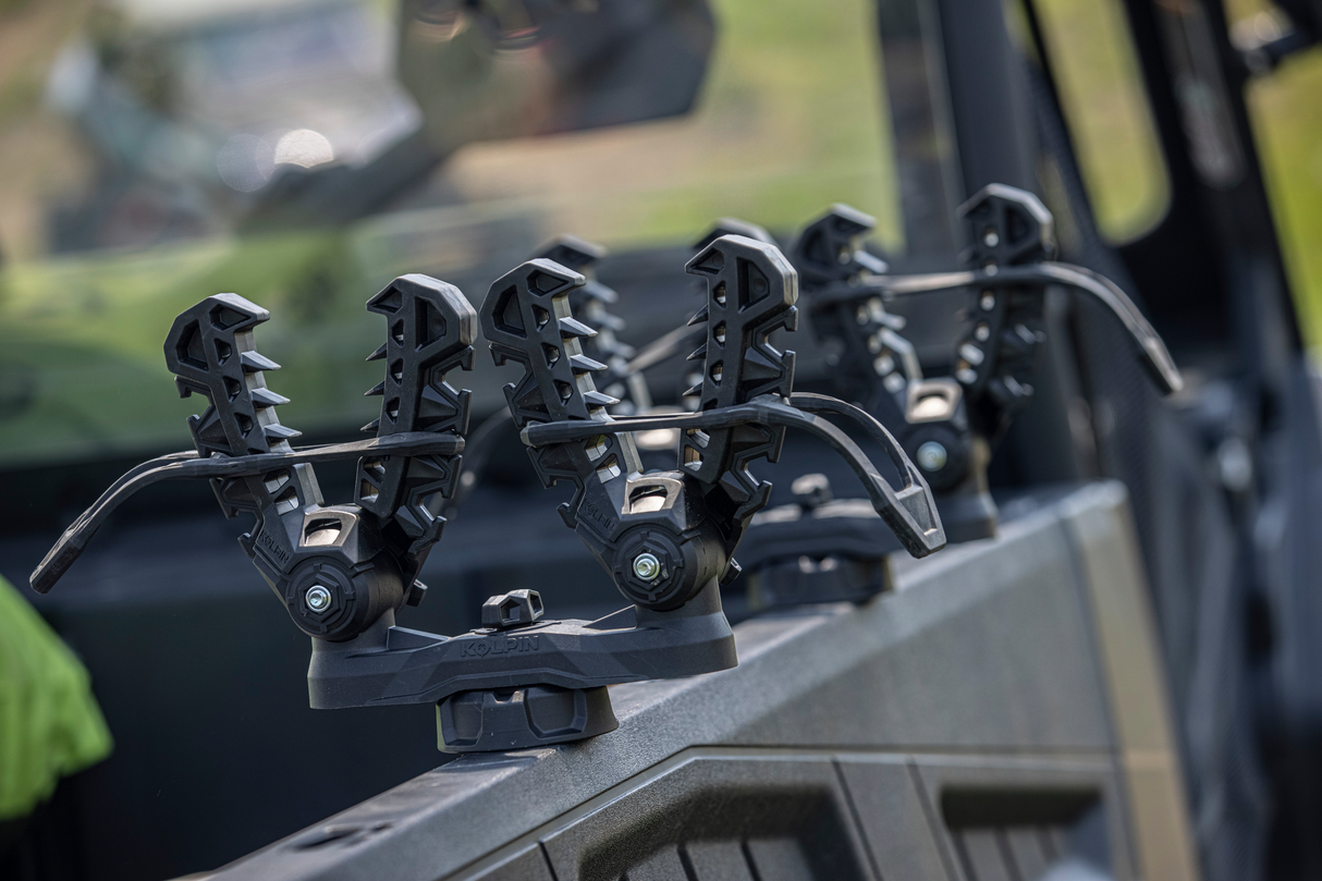 KOLPIN Rhino Grip XLR Double LINQ - Heavy-Duty ATV and UTV Gear Mount with Adjustable Clamps