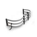 AMP Research BedXtender HD Max U-Shape Cargo Extender for Toyota Tundra and Tacoma - Silver