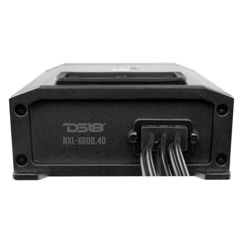 DS18 NXL-X600.4D 4-Channel Class-D Amplifier - Full-Range 4 x 150 Watts RMS at 4 Ohm for Powersports Vehicles