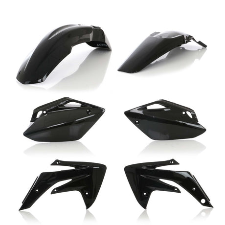 Acerbis Honda CRF150R Plastic Kit 2007+ in Black – Front and Rear Fender, Side Panels, Radiator Scoops