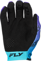 Fly Racing Lite Outline Gloves Purple/Blue/Black Large for Motocross and Off-Road Vehicles