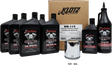 Klotz Premium Harley Davidson 5 Quart Synthetic Oil Change Kit - Compatible with Harley Davidson Models