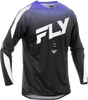 Fly Racing Evolution DST Jersey Black/White/Purple for Mountain Biking and BMX
