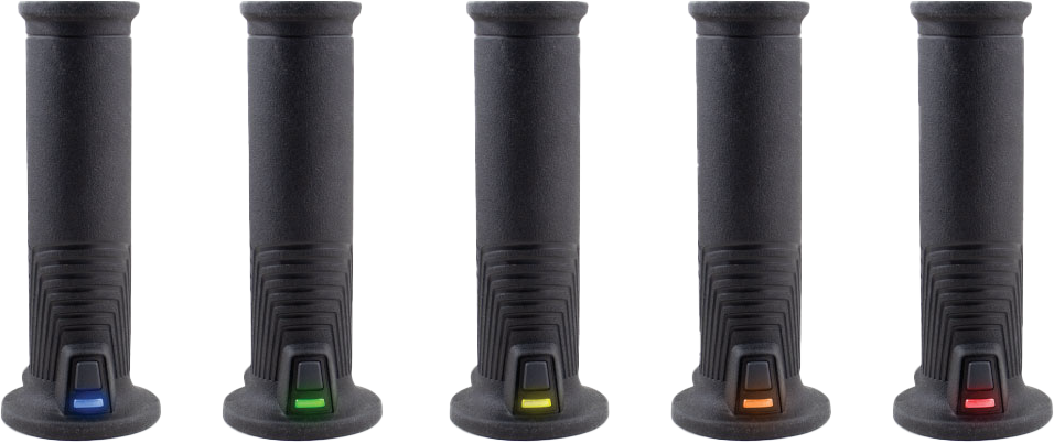 KOSO Artemis Heated Grips 7/8" to 1 inch (130mm) Pair with Temperature Control for Motorcycle and ATV