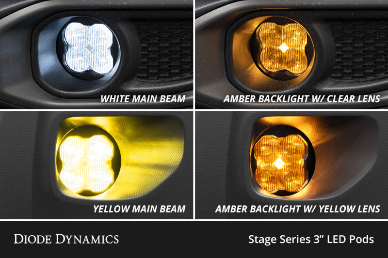 Diode Dynamics SS3 Pro Type TS SAE Fog Light Kit - White