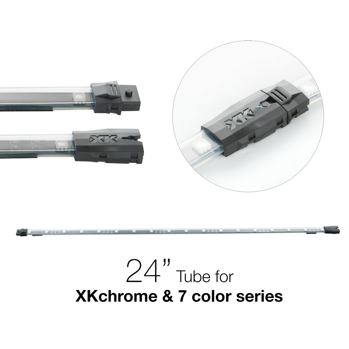 XK GLOW 24-inch LED Tube XK-4P-T-24 for Automotive Interior and Exterior Lighting