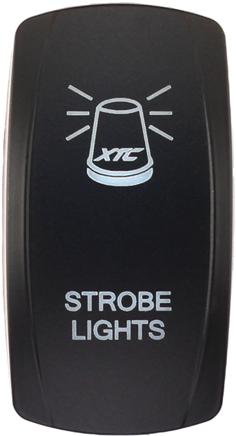 XTC Power Products SW00-00106021 Dash Switch Rocker Face Strobe Light for Jeep, Truck, and SUV