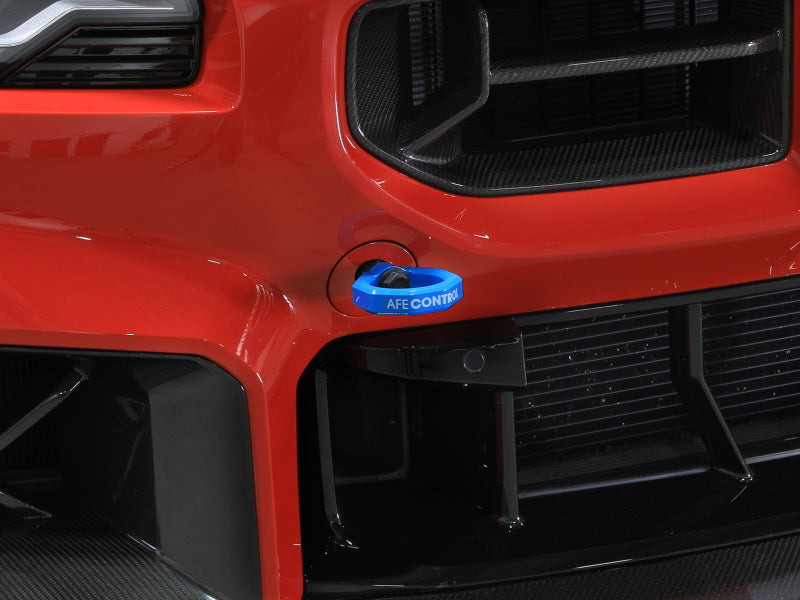 aFe Control Front and Rear Tow Hook for BMW G87 M2 (2023-2025) – Blue