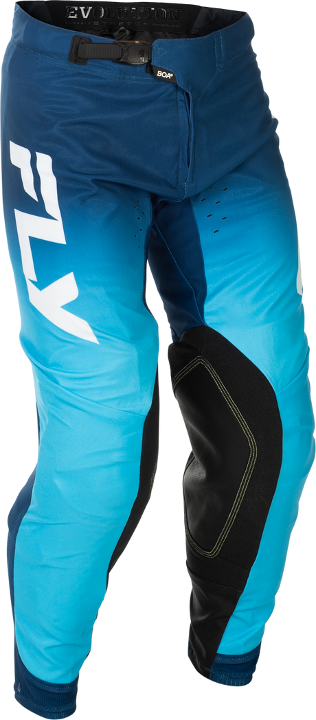 Fly Racing Evolution DST Pants Blue/White Size 34 for Motocross and Off-Road Vehicles