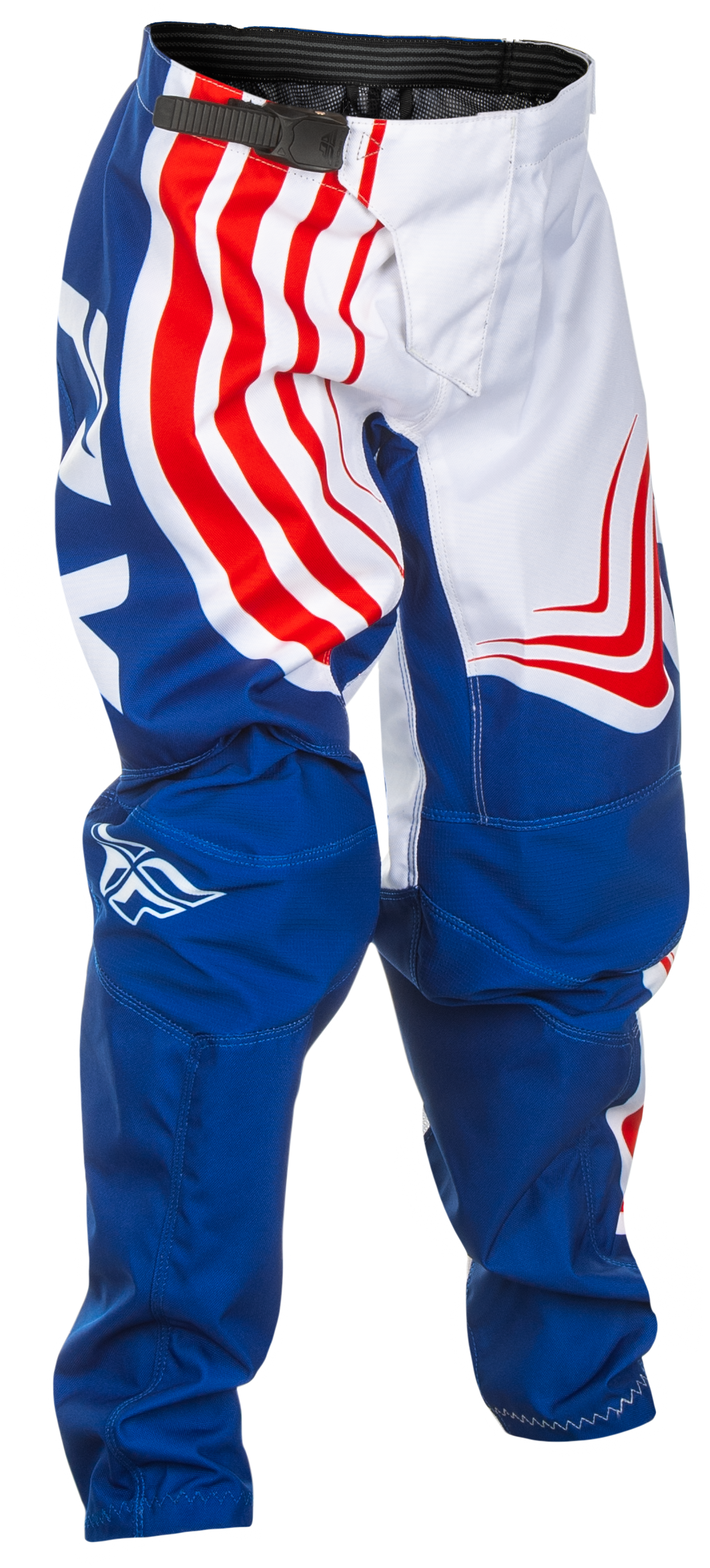 Fly Racing Youth F 16 Pants in California/Nevada Red, White & Blue – Size 22, Motorcycle Riding Gear for Kids