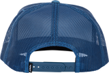 Fly Racing Fly Trucker Hat Blue/Yellow with Adjustable Snapback - One Size Fits Most