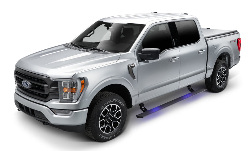AMP Research PowerStep Plug-N-Play Automatic Running Boards for 2021-2025 Ford F-150, Black (Part Number 76152-01A)
