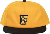 Fly Racing Varsity Hat Mustard with Adjustable Snapback for Motorcycle and Off-Road Vehicles