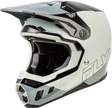 Fly Racing Formula CC Glide Helmet Grey/Light Grey/Black – Motorcycle Helmet with Impact Absorption Technology for Medium/Large Fits