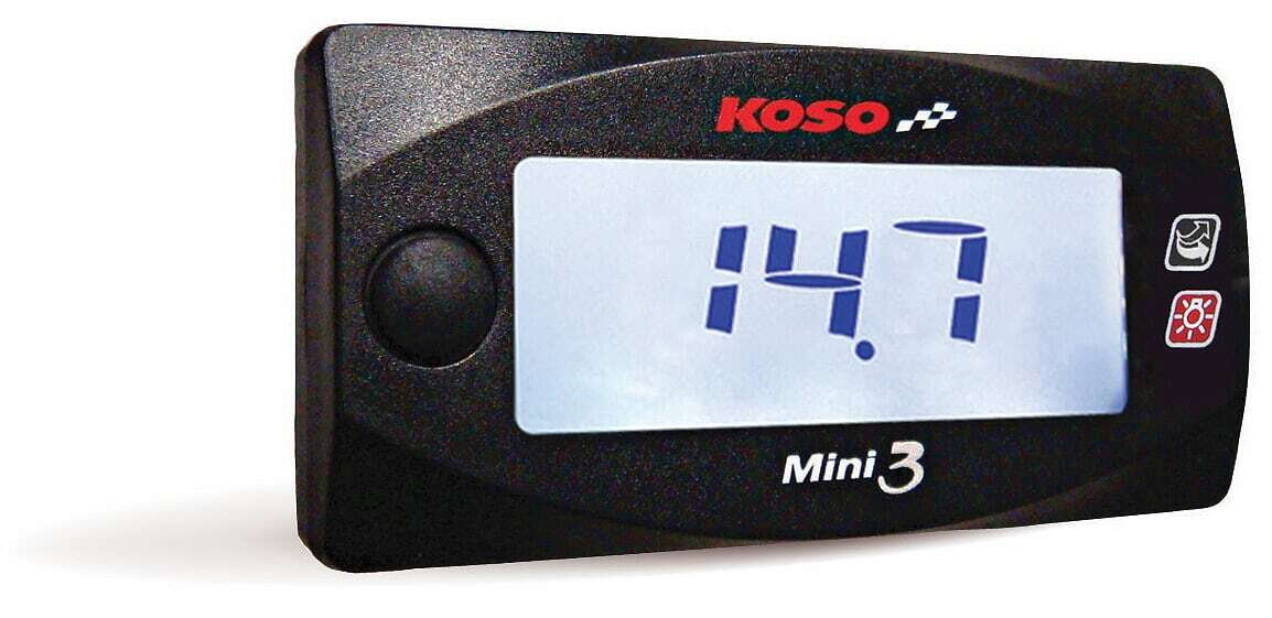 KOSO Honda Grom Mini 3 Air/Fuel Ratio Gauge Part BA003214 for 2014-2015 Honda MSX125 Grom