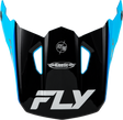 Fly Racing Kinetic Rally Helmet Visor Blue/Black/White for XS/S Motorcycle Helmets
