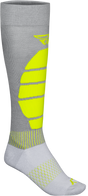 Fly Racing Snow Performance Coolmax Sock Grey/Hi Vis Sm/Md – Motorcycle and Off-Road Riding Comfort for Men