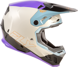 Fly Racing Formula CC Glide Helmet Purple/Stone/Black XS – Motorcycle Helmet for Street and Off-Road Use