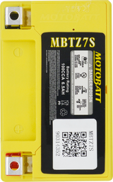 Motobatt MBTZ7S Quadflex AGM Sealed Motorcycle Battery for Honda, Yamaha, Kawasaki, Suzuki, and More