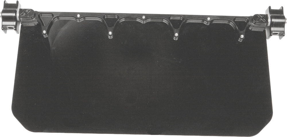 AXIA 12-inch Sun Visor Solid Black with 2 Clamp Mounts for Select Vehicles