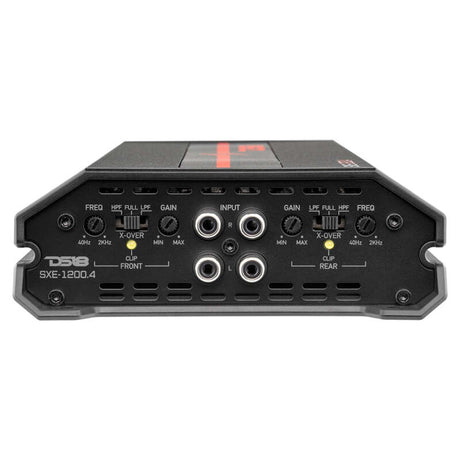 DS18 SXE-1200.4/BK 4-Channel Class A/B Amplifier for Car Audio, Fits Most Vehicles