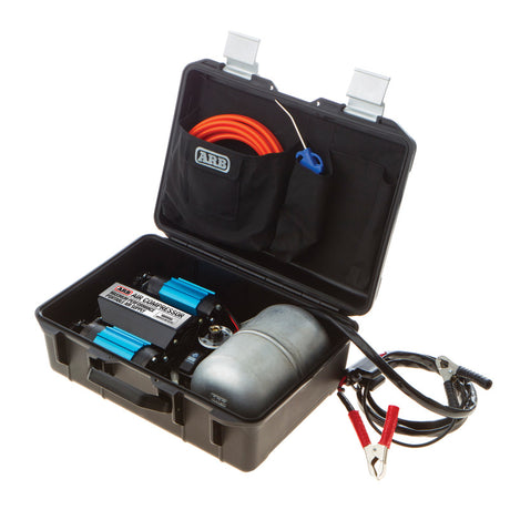 ARB CKMTP12 Twin Portable 12V Air Compressor Kit for Tire Inflation and Air Tools
