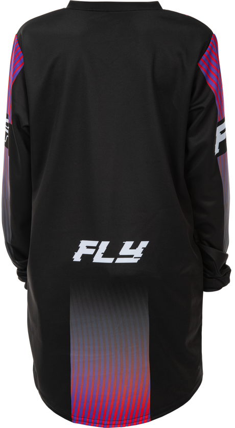 Fly Racing Youth F 16 Jersey Black/Red/Purple YXL - Lightweight Performance Motorcycle Jersey for Youth Riders