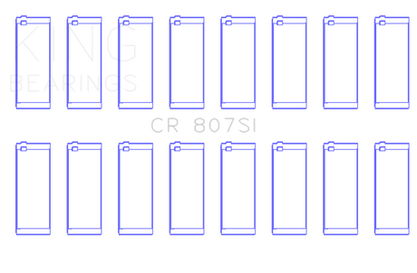 King Engine Bearings Chevrolet SBC 307Ci 350Ci & Gen Iii/Iv (Size STDX) Connecting Rod Bearing Set