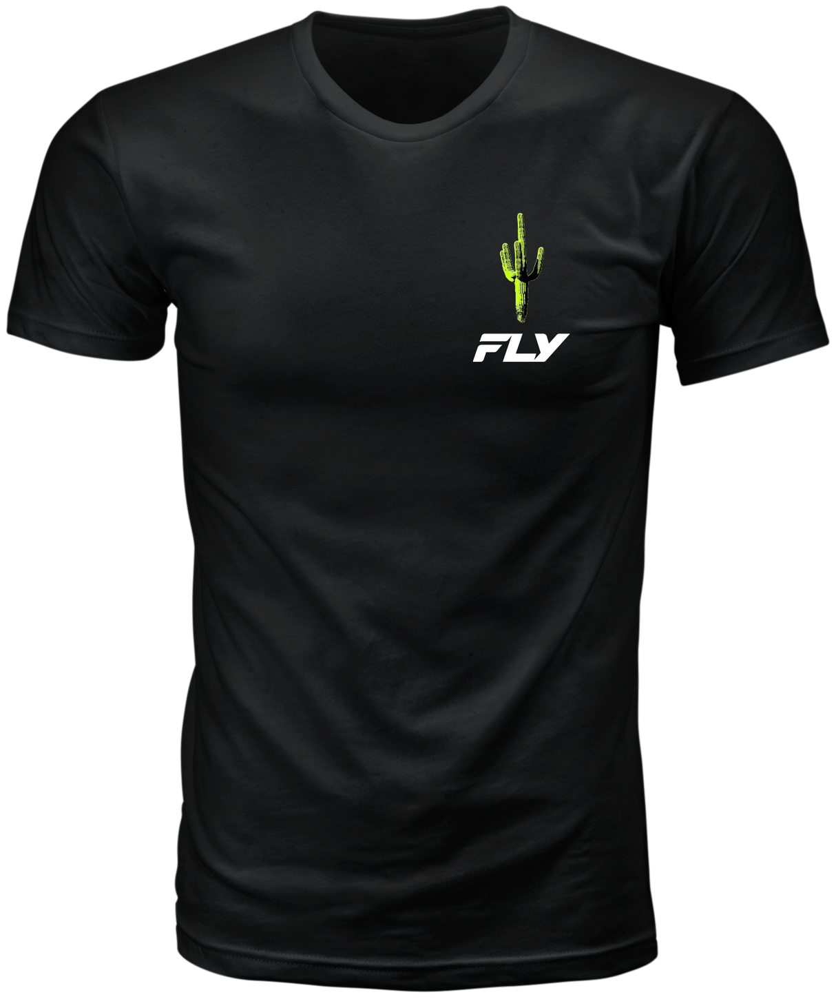 Fly Racing Desert Tee Black in XL – Comfortable Crew Neck T-Shirt for Off-Road and Motorcycle Use