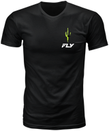 Fly Racing Desert Tee Black Large - Premium Cotton Motorcycle T-Shirt for Off-Road and Street Riding