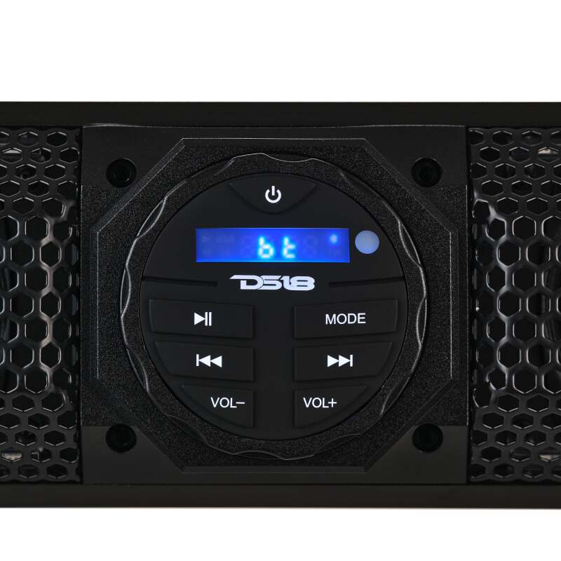 DS18 SB37BTXRGB 37-Inch Marine-Grade Bluetooth Soundbar with RGB Lighting and 200W RMS for Powersports Vehicles