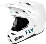 Fly Racing Formula S Carbon Solid Helmet for Motocross and Off-Road - White, Model 73-44942X