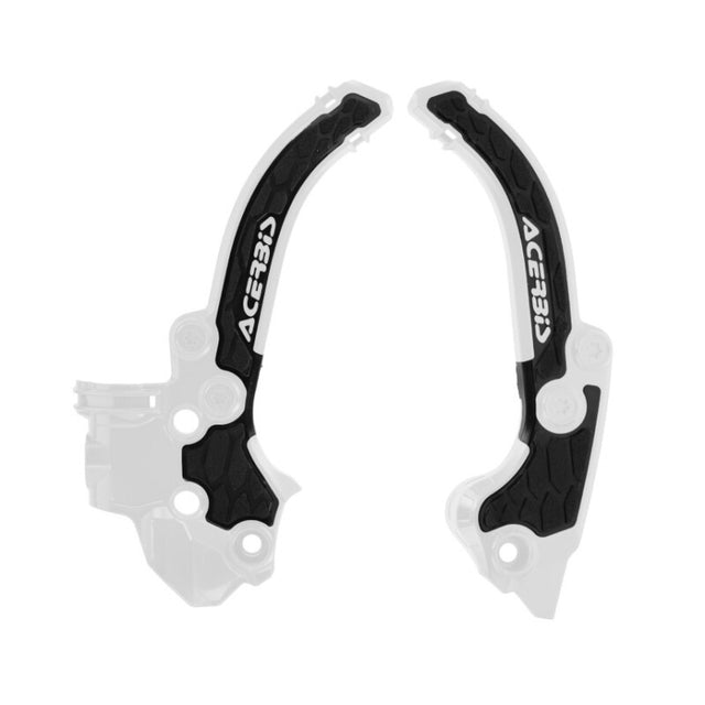 Acerbis 2024 KTM SX50 X-Grip Frame Guard - White/Black | Powersports Motorcycle Frame Protection