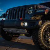 Nacho Offroad Technology Jeep JL/JT Nacho SAE White Plug & Play Fog Light Kit (Bumper Kit)