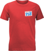 Fly Racing Youth Graffiti Tee Red with Premium Crew Neck Fit - Motorcycle and ATV Fitment
