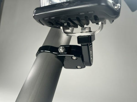 AXIA MODSBALM-C Small Base Adjustable Light Mount - Silver for Jeep Wrangler, Toyota Tacoma, Ford Bronco and More