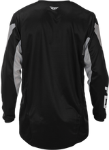 Fly Racing Kinetic Jersey Black/Grey Medium for Motocross and Off-Road Vehicles
