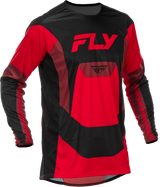 Fly Racing Lite Jersey Black/Red XL - Advanced Performance Motorcycle Jersey for Off-Road and Motocross