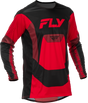 Fly Racing Lite Jersey Black and Red - Motorcycle Riding Jersey for Men, Model 379-721S, Fits Most Off-Road Bikes