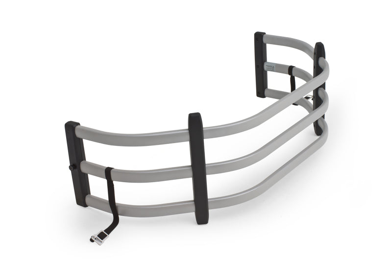AMP Research BedXtender HD Sport for Chevrolet Silverado and GMC Sierra 1500-3500, V-Shape Design, Silver (Part #74831-00A)